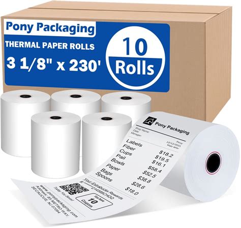 Amazon Rolls X Thermal Paper Receipt Rolls Cash