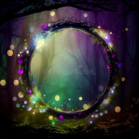 Enchanted Forest Frame Stock Illustrations 501 Enchanted Forest Frame