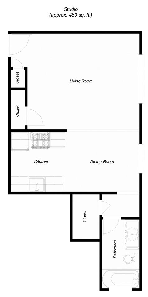 Floor Plans of Monte Vista Garden Apartments in Mountain View, CA