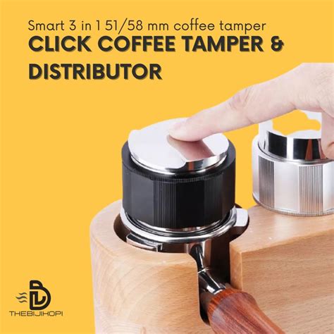 Jual SALE CLICK COFFEE TAMPER KOPI DISTRIBUTOR DUAL HEAD SMART TAMPER