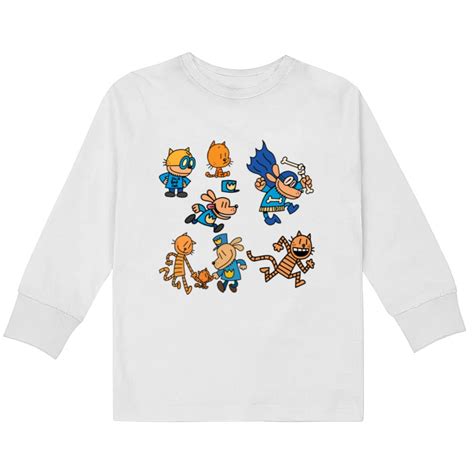 Dog Man Kids Long Sleeve T Shirts sold by Typist Grown-Up | SKU ...