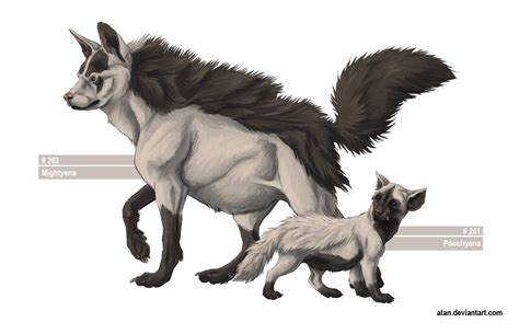 Poochyena And Mightyena By Atan On DeviantART Pokemon Realistic