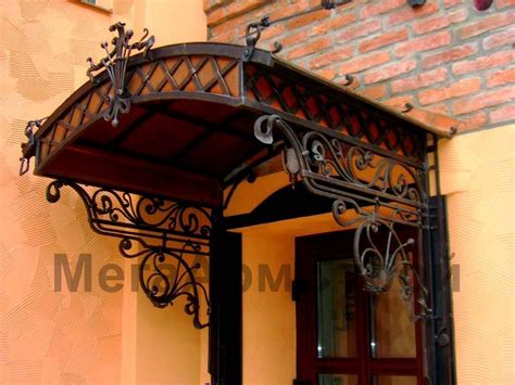 Изготовление на заказ: кованые козырьки и навесы. Чехов, Чеховский район.
