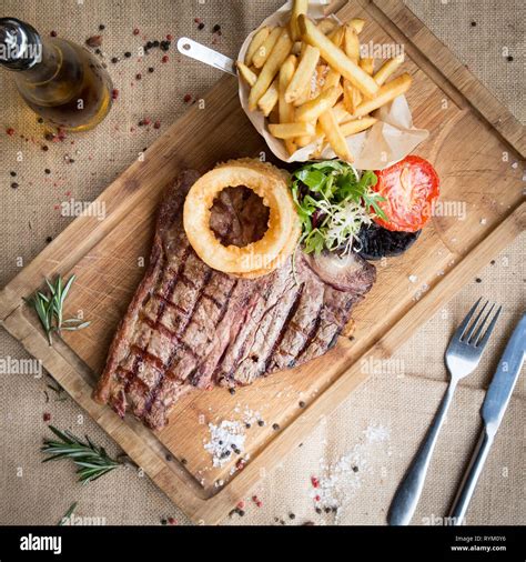 T Bone Steak And Chips