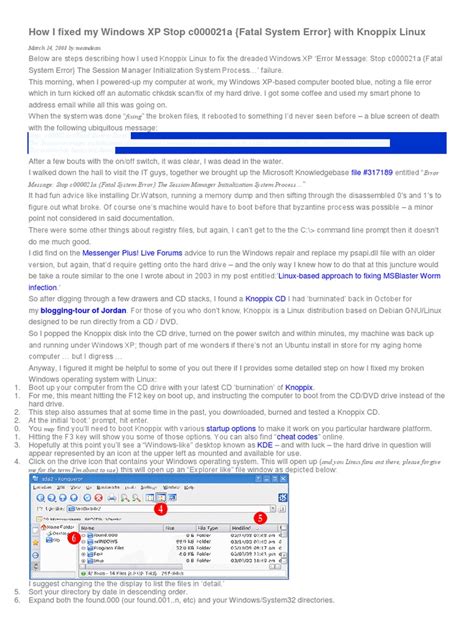 How I Fixed My Windows Xp Stop C000021a Pdf Microsoft Windows Computer Architecture