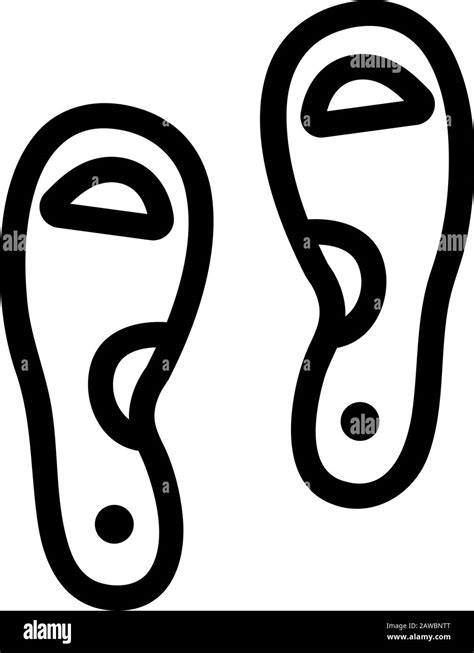 Orthopedic Insole Icon Vector Isolated Contour Symbol Illustration