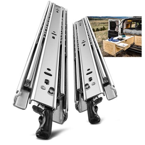 Buy AOLISHENG 1 Pair Heavy Duty Drawer Slides With Lock 12 14 16 18 20