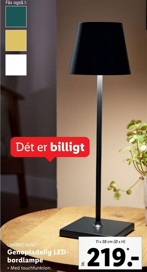 Genopladelig LED Bordlampe Tilbud Hos Lidl