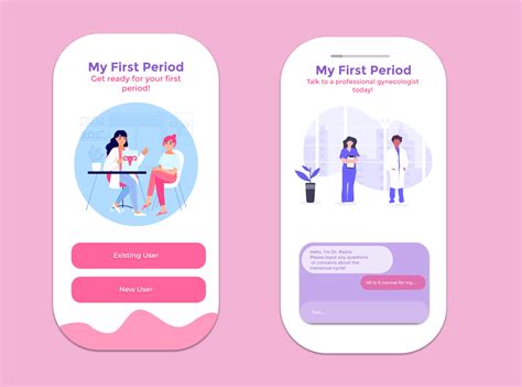 Period App - My First Period: For Teenagers by Haley Iness on Dribbble