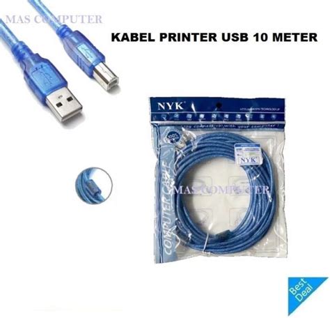 Jual Kabel Usb Printer 10 Meter Usb 2 0 Kabel Printer Usb 10 Meter