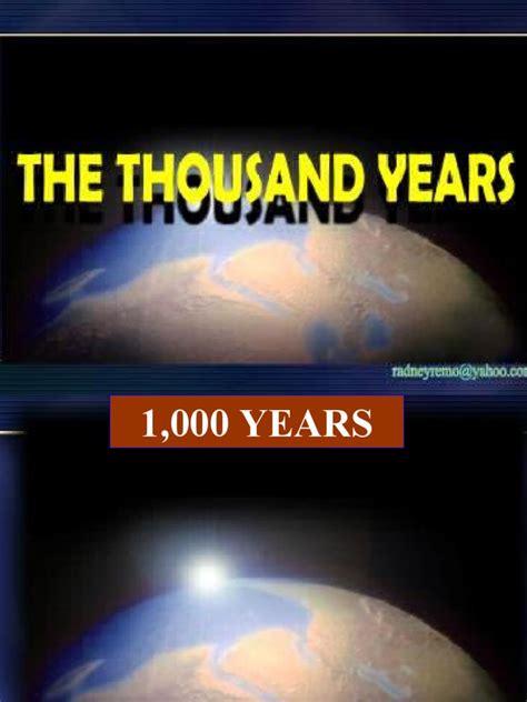 71000 Years Pdf Satan Second Coming