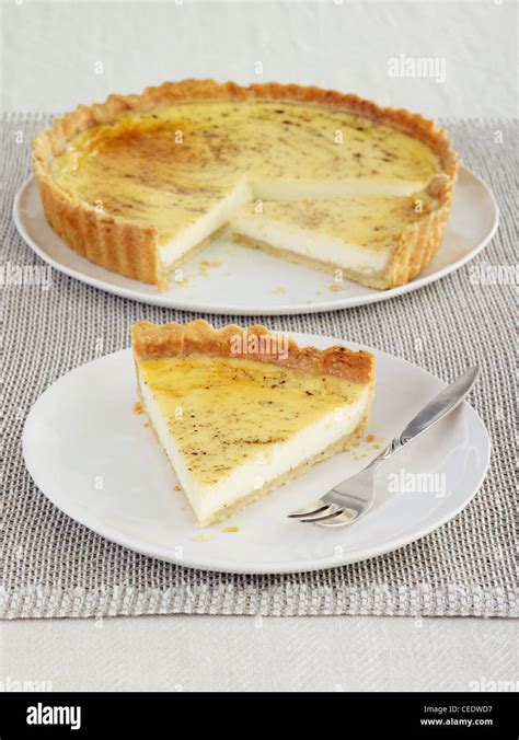 Custard Tart Hi Res Stock Photography And Images Alamy