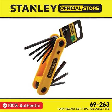 STANLEY Torx Hex Key Set Foldable Type T9 T10 T15 T20 T25 T27 T30 T40