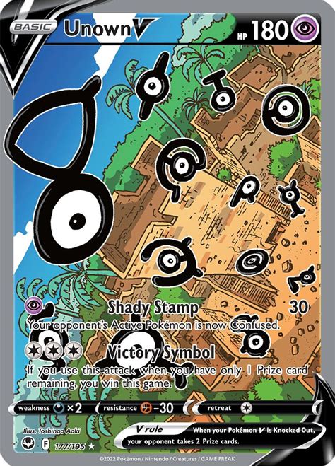 Serebii net Pokémon Card Database Silver Tempest 177 Unown V