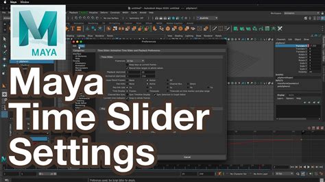 Maya Animation Time Slider Settings Explained YouTube