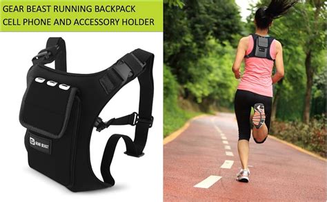 Gear Beast Running Backpack Vest Cell Phone And Accessories Holder