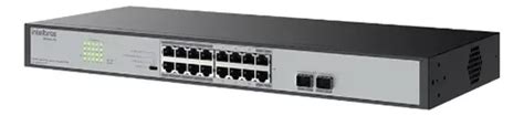 Switch Desktop 16 Portas Giga Poe 2 Sfp S1018g Pa Intelbras