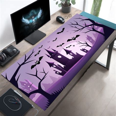 Purple Witch Desk Mat Etsy