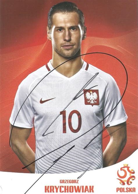 Grzegorz Krychowiak Autograf Polska Karta Pzpn Warszawa Kup Teraz