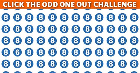 Only In Sharp Eyed People Can Beat This Odd One Out Test