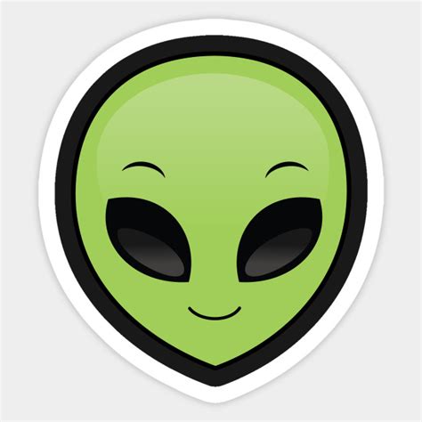 Alien Emoji - Aliens - Sticker | TeePublic