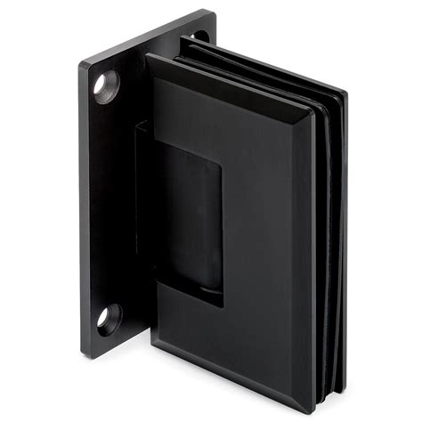 Glass Door Hinge Wall Mount Adjustable Anthracite Black S I Group