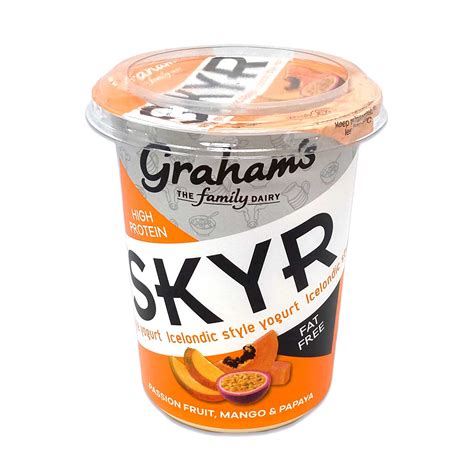 Passion Fruit Mango And Papaya Icelandic Style Yogurt 450g Grahams