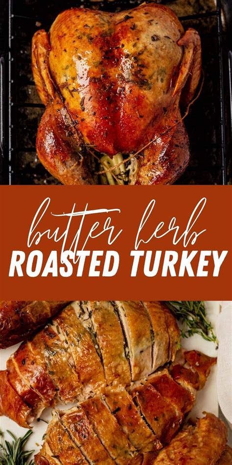 Cheesecloth Turkey With Herb Butter Recipe Turkey Recipes Thanksgiving Roasted Turkey