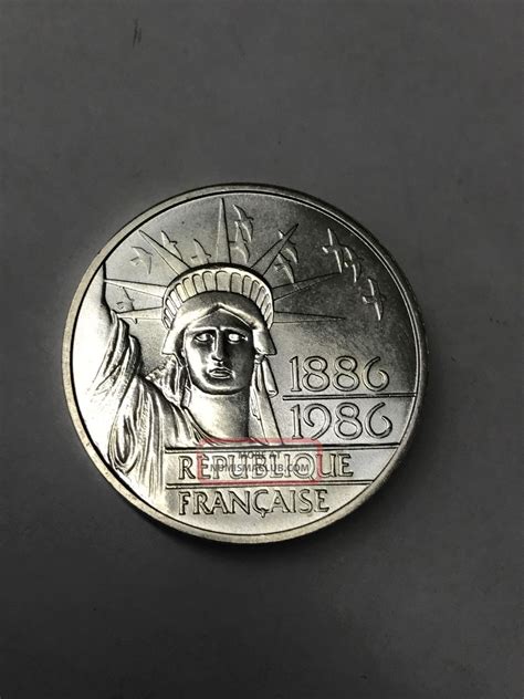 Statue Of Liberty Franc Silver Piedfort Commem Gram