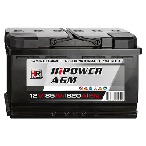 Intact Start Stop Power Agm Agm Autobatterie V Ah Batterie De