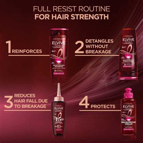 L Or Al Paris Elvive Full Resist Reinforcing Shampoo Ml Hair