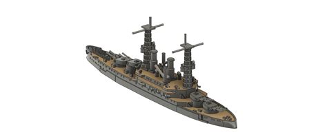 STL file USS South Carolina・Model to download and 3D print・Cults