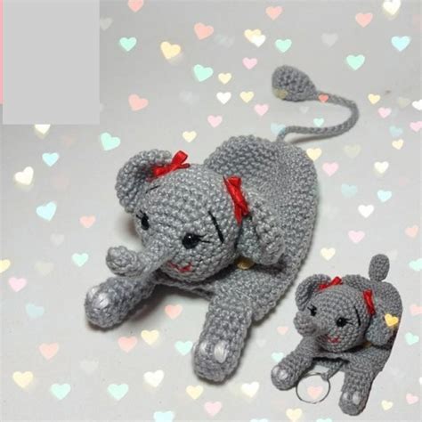 Receitas Em Pdf Chaveiro De Elefante Amigurumi Elo