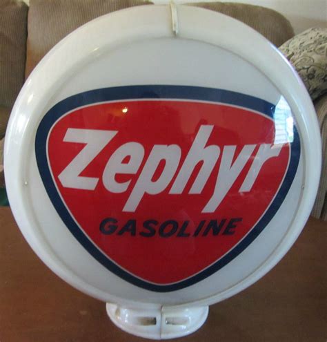 Zephyr Gasoline Globe Porcelain Signs