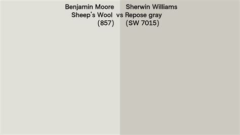 Benjamin Moore Sheep S Wool Vs Sherwin Williams Repose Gray Sw