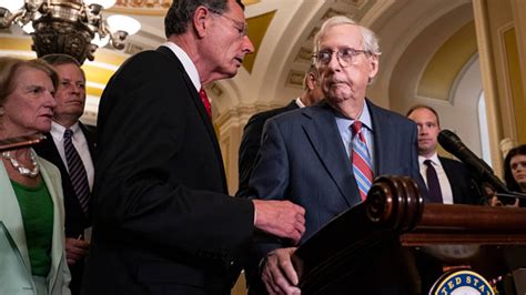 Mitch McConnell freezes at Senate press conference