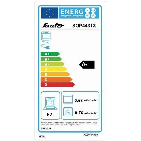 Integrierter Multifunktionsofen 67l 60cm Pyrolyse Sauter SOP4431X