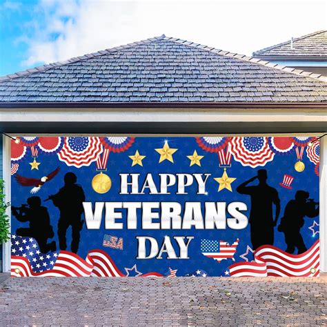 Amazon Large 6 13ft Veterans Day Decorations Garage Door Banner