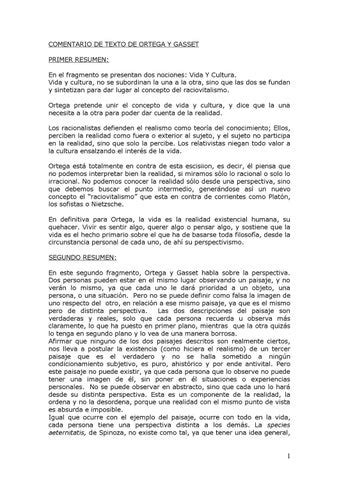 Resumen Ortega Y Gasset By Alguien Cualquiera Issuu