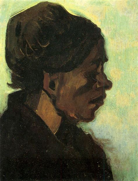 Head Of A Brabant Peasant Woman With Dark Cap 1885 Nunen Nuenen