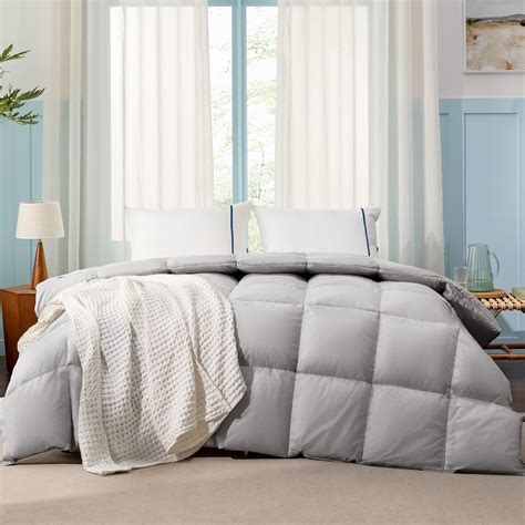 Amazon Bedsure Goose Feather Down Comforter Queen Size Medium