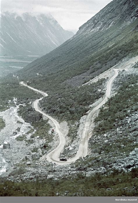 Trollstigen Norge River Mountains Natural Landmarks Nature