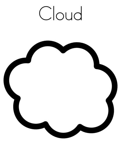 Free Printable Cloud Coloring Pages For Kids