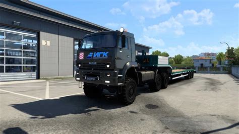 Lkw Kamaz Tieflader Ets Ets Ats Mod