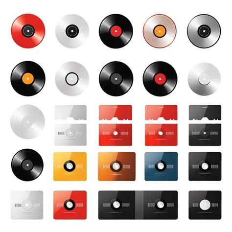 collection  cds  cds  shown premium ai generated vector