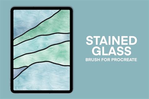 Stained Glass Procreate Brush