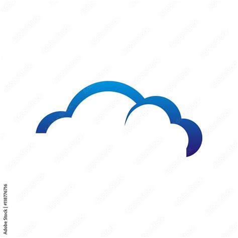 cloud logo vector Stock Vector | Adobe Stock