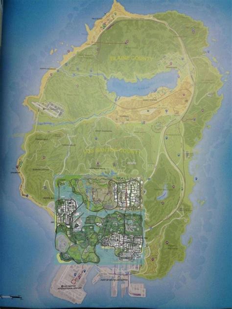 Mapa De Gta V Muestra Lo Gigante Que Es Comparado Al De Gta Sa