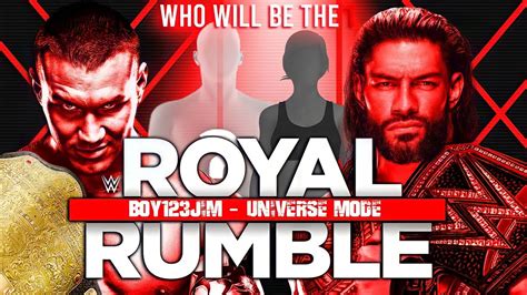 Wwe K Universe Mode Royal Rumble Youtube