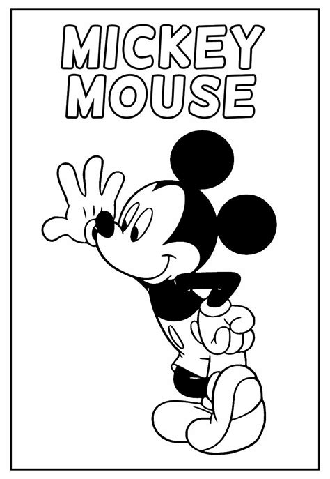 Desenhos Para Pintar E Colorir Mickey Imprimir Desenho Verloop Io